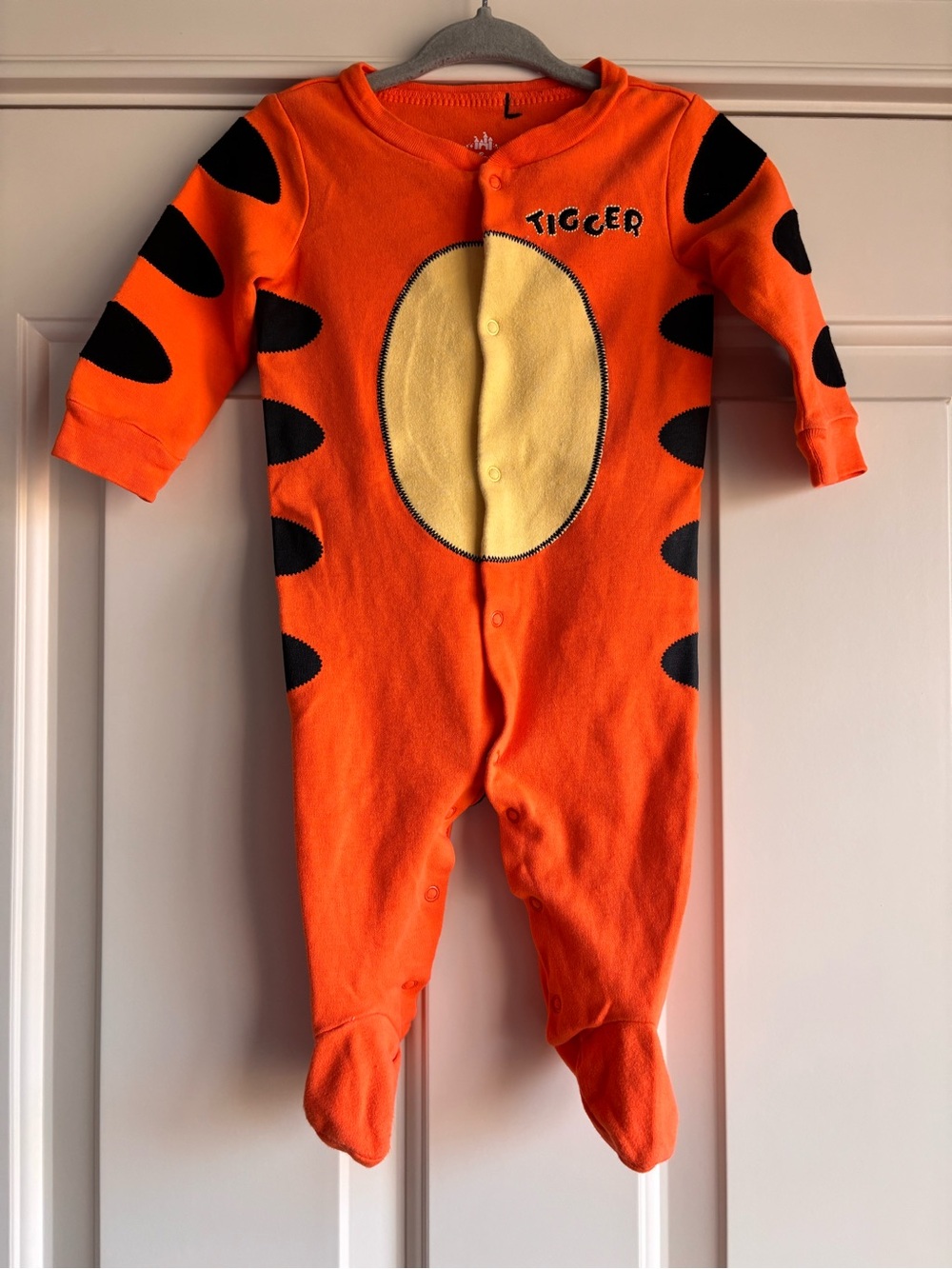 Disney Orange Tigger Footed One-Piece Pajamas